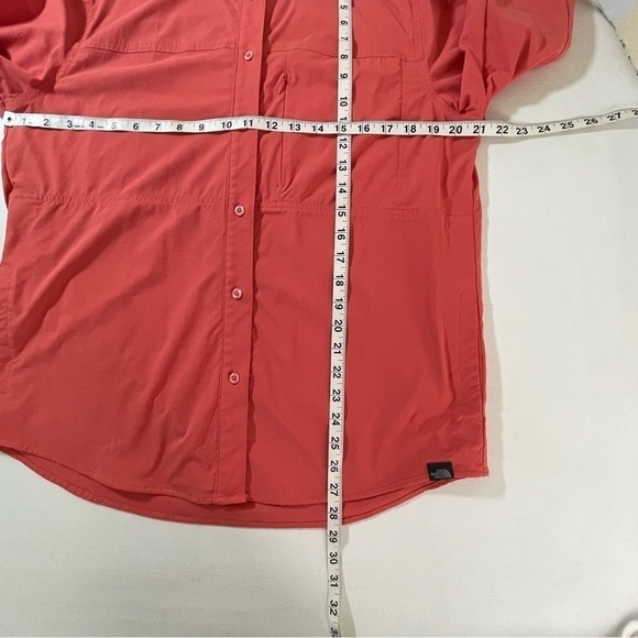 North Face Button Up Shirt Womens Roll Sleeve Flashdry Outdoor Hiking Large - Picture 7 of 11